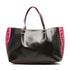 Borsa a spalla nera con dettagli fucsia a contrasto Swish Jeans Tammy, Borse e accessori Donna, SKU b511000475, Immagine 0